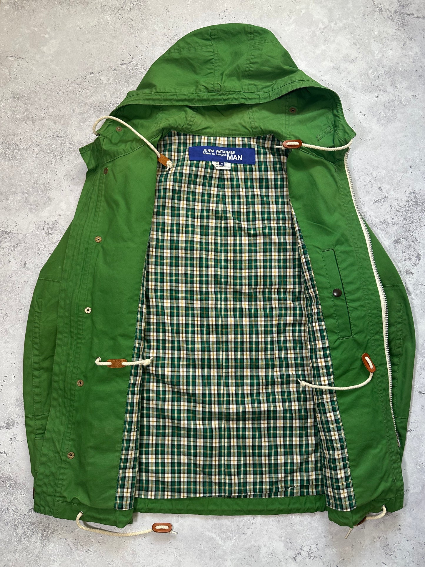 Junya Watanabe MAN Comme des Garçons AD2011 Plaid Utility Parka Jacket (S/M)
