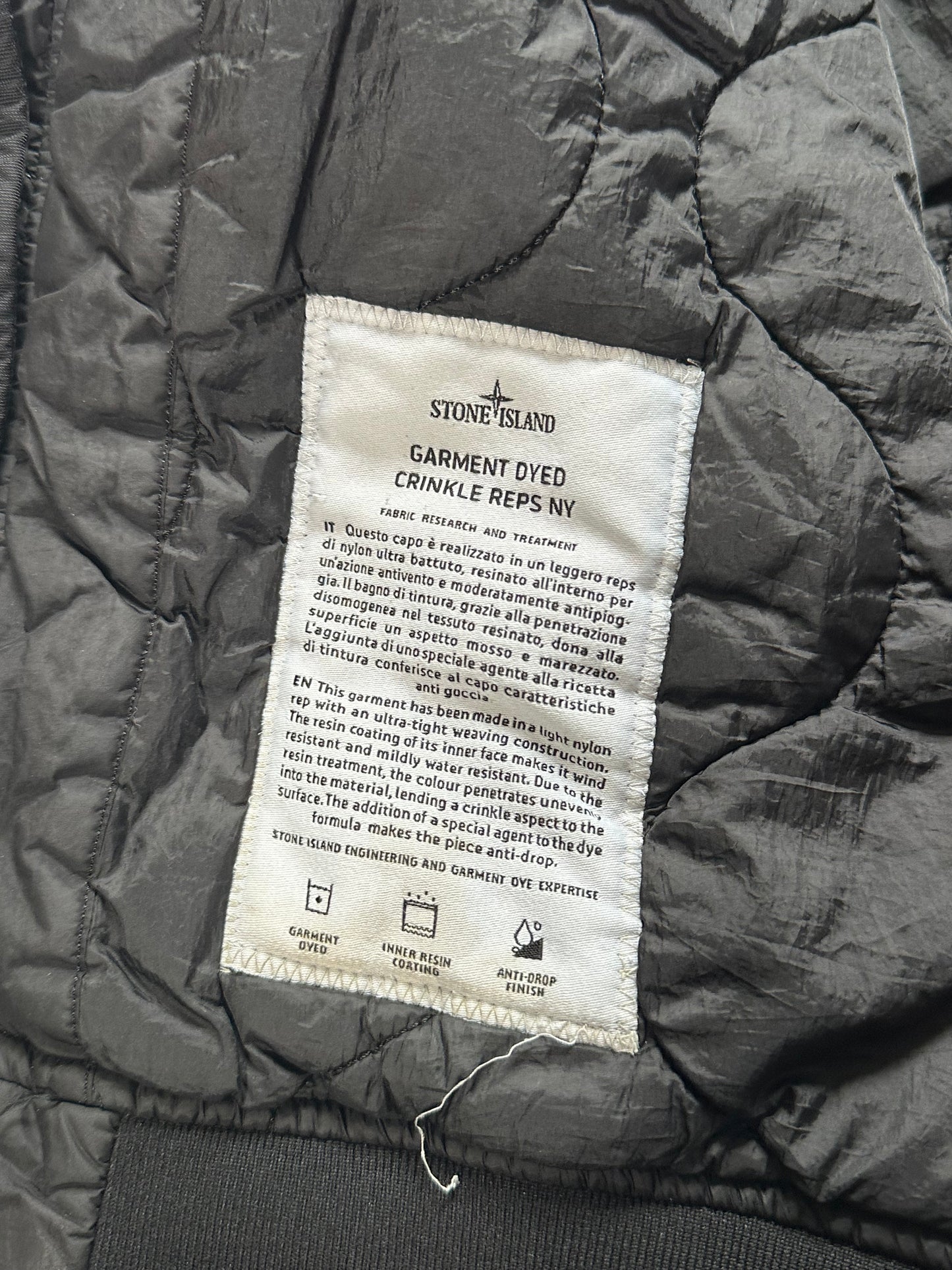 Stone Island AW2015 Garment Dyed Crinkle Reps NY Jacket (XL)
