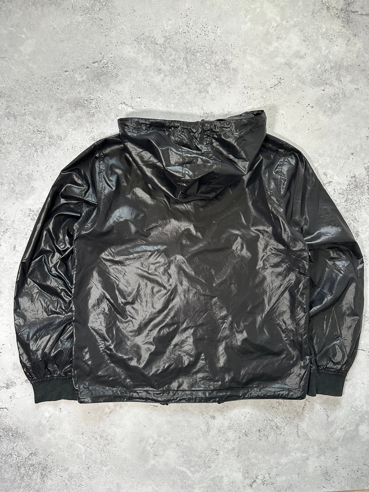 Prada Sport 2006 Black Tab Glossy Shell Zip Jacket (S)
