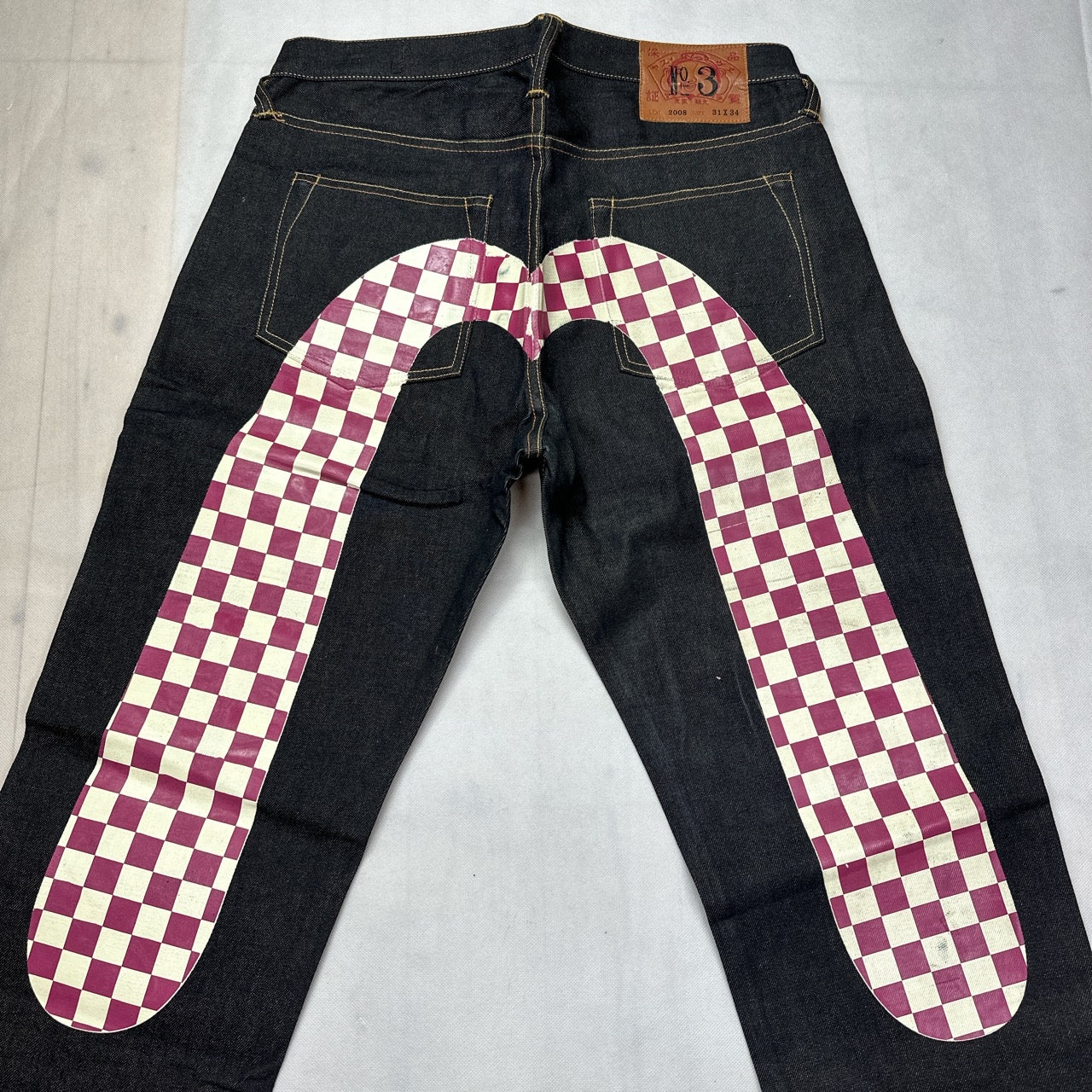 Evisu Checkered Daicock Selvedge Jeans