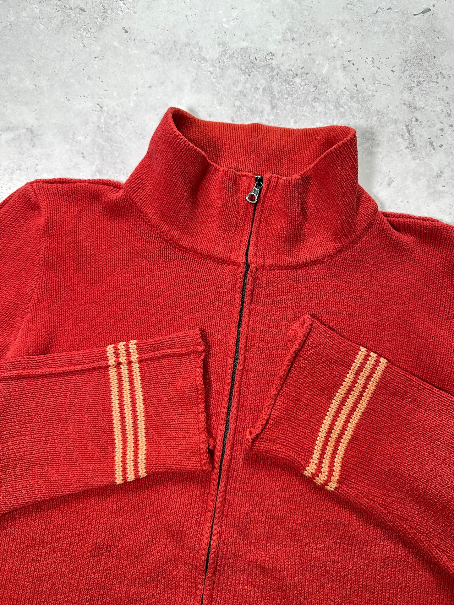 Stone Island SS2003 Full Zip Cotton Jumper (M)