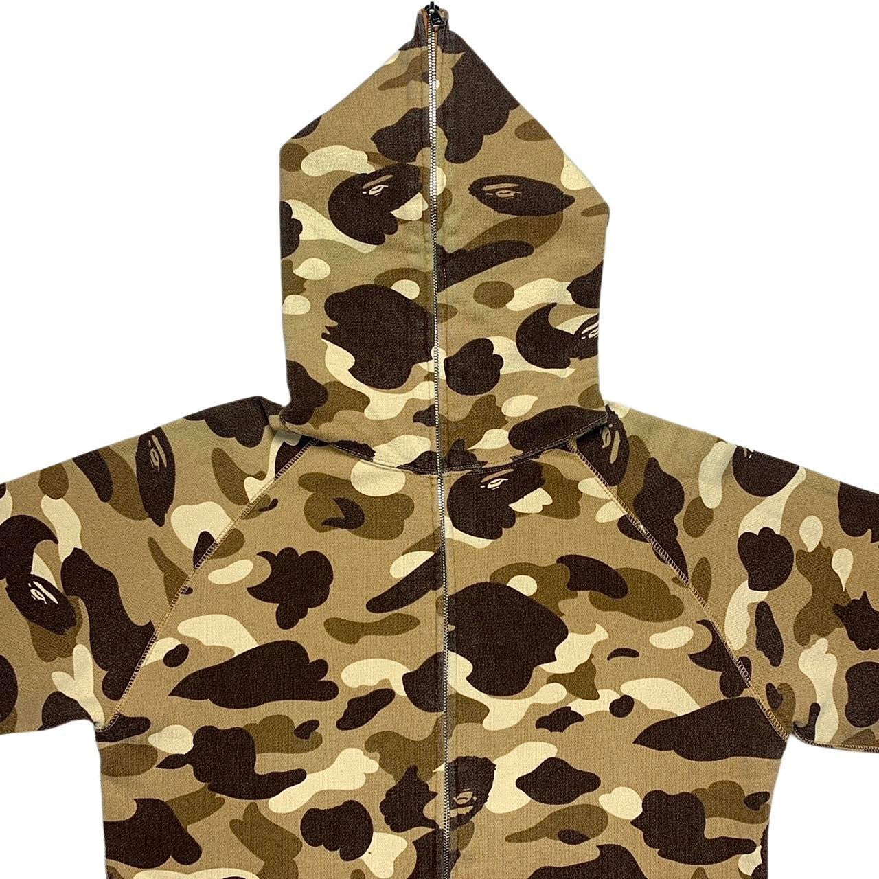 Bape Tan Camo Split Full Zip Hoodie