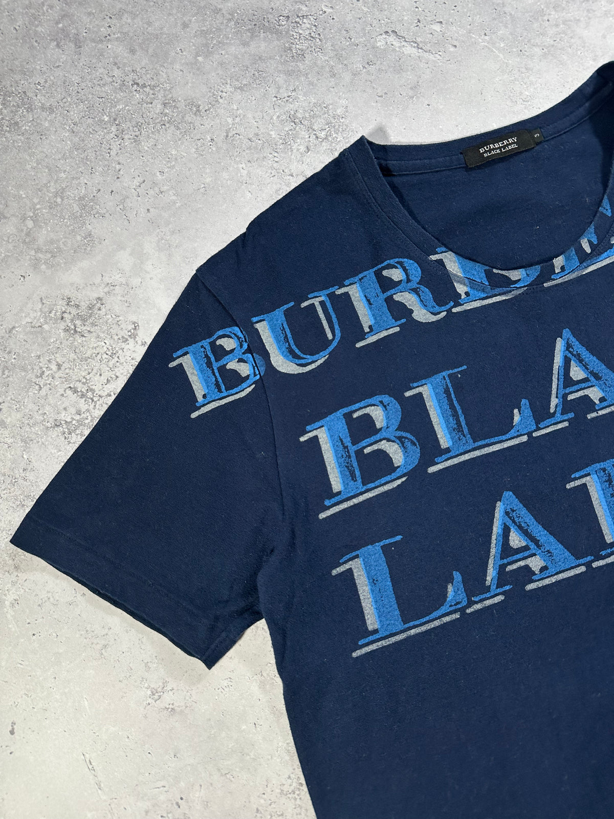 Burberry Black Label 2008 Big Spellout Tshirt (M-L)