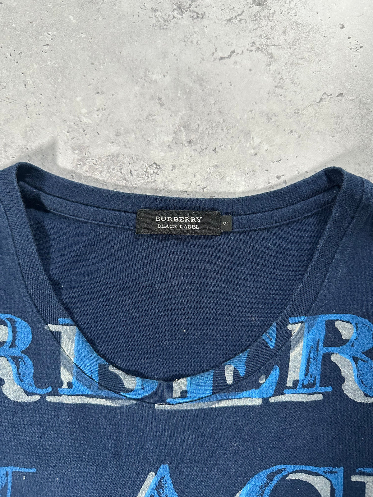 Burberry Black Label 2008 Big Spellout Tshirt (M-L)