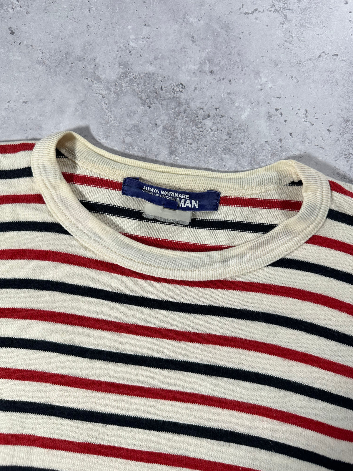 Junya Watanabe MAN Comme des Garçons 2011 Striped Longsleeve Tshirt (L - XL)
