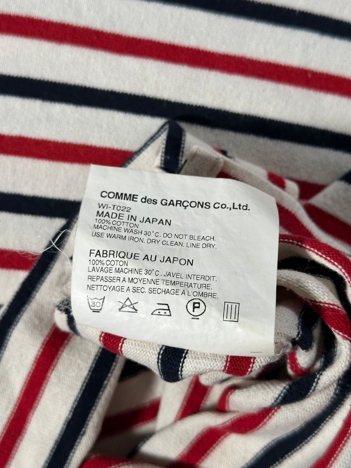 Junya Watanabe MAN Comme des Garçons 2011 Striped Longsleeve Tshirt (L - XL)