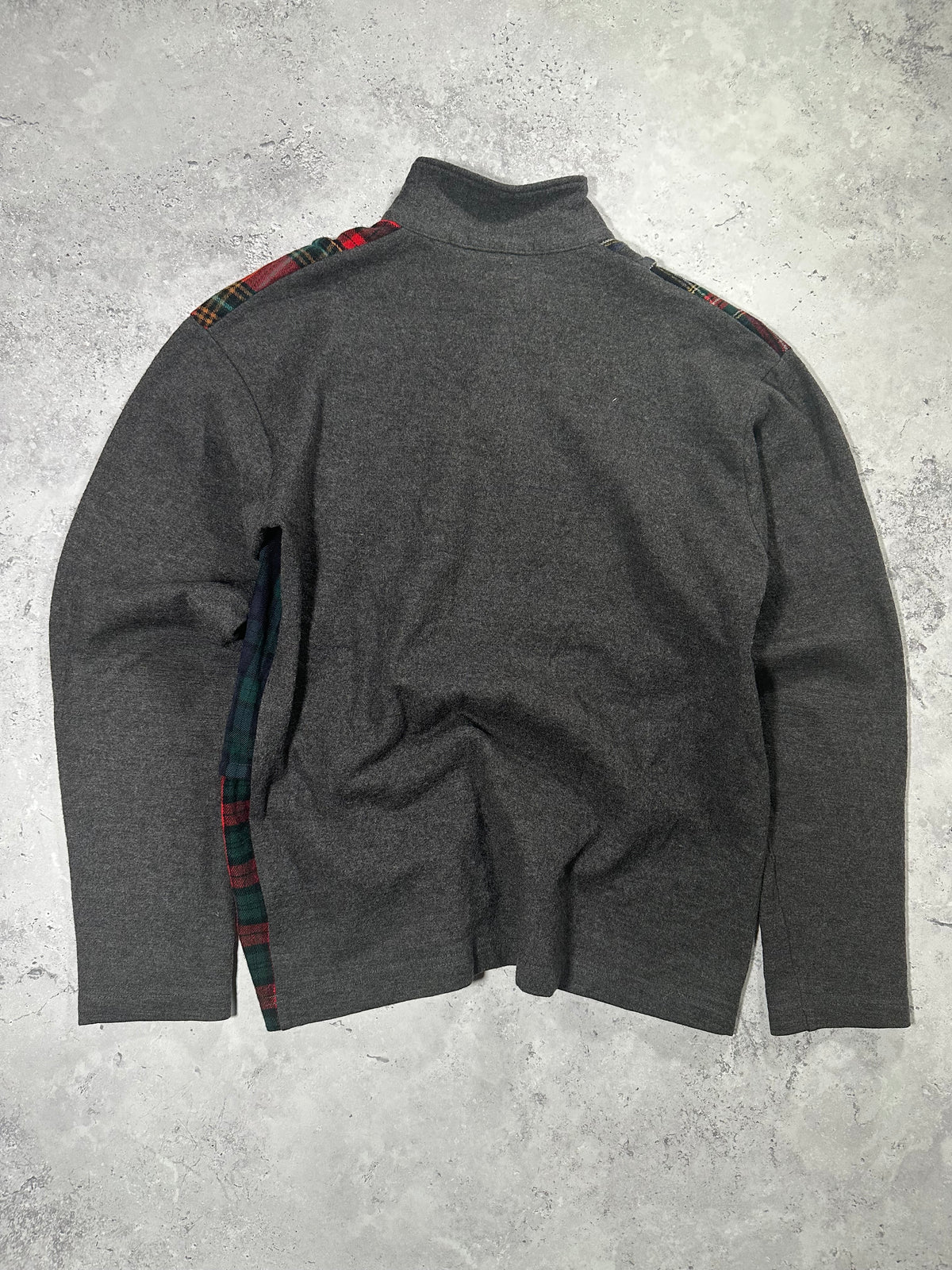 Comme des Garçons Homme AW2006 Heavy Wool Plaid Reconstructed Patchwork Longsleeve★