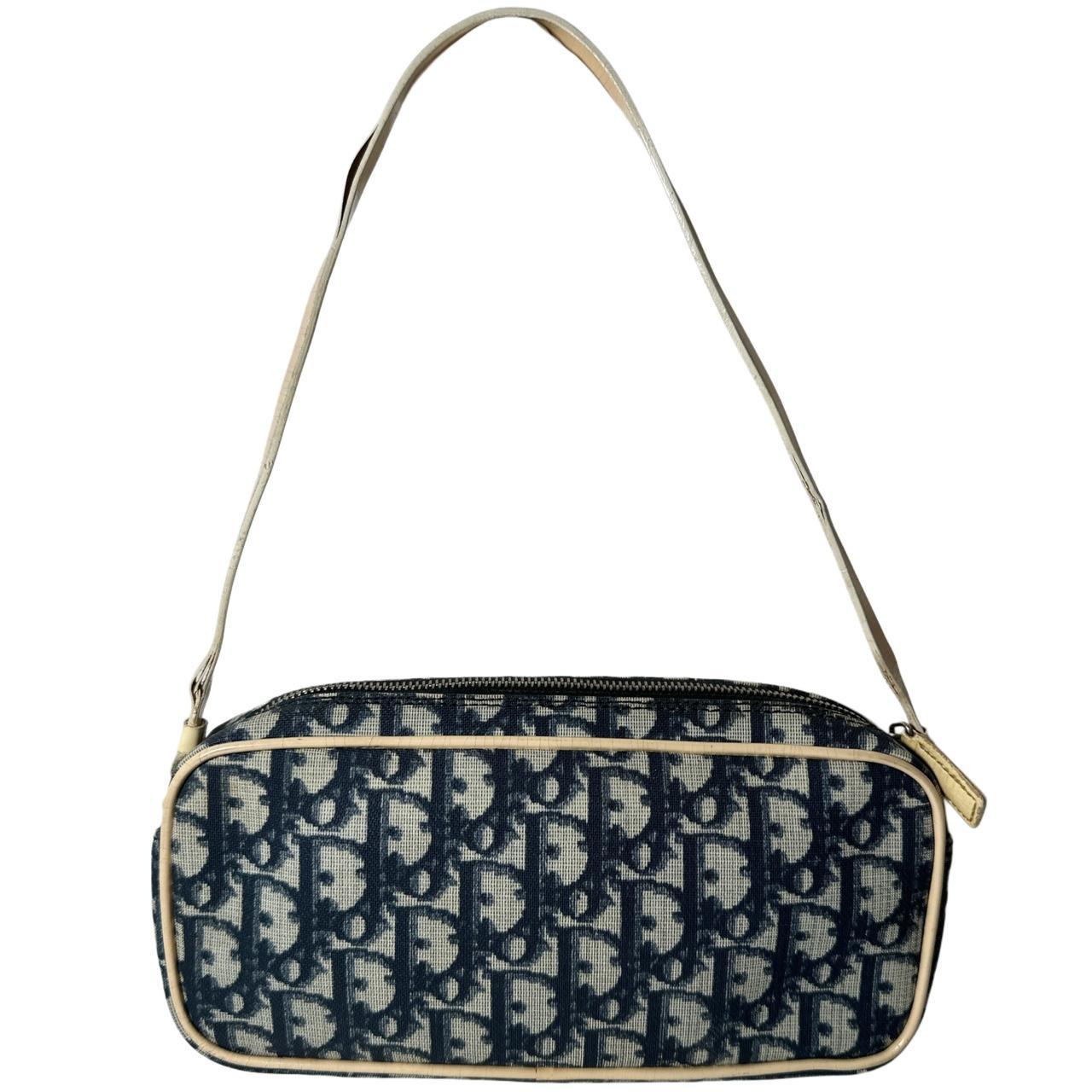 Dior Trotter Blue Monogram Baguette / Handbag