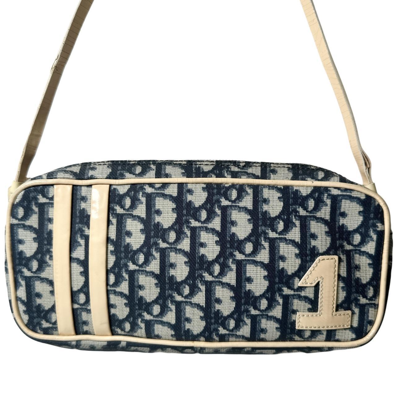 Dior Trotter Blue Monogram Baguette / Handbag