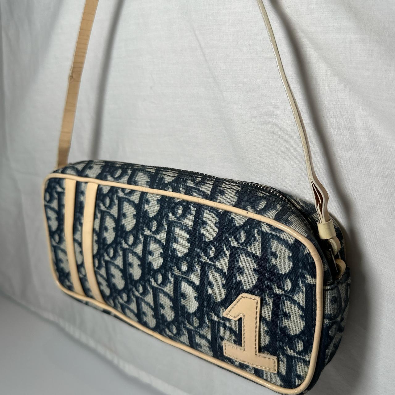 Dior Trotter Blue Monogram Baguette / Handbag