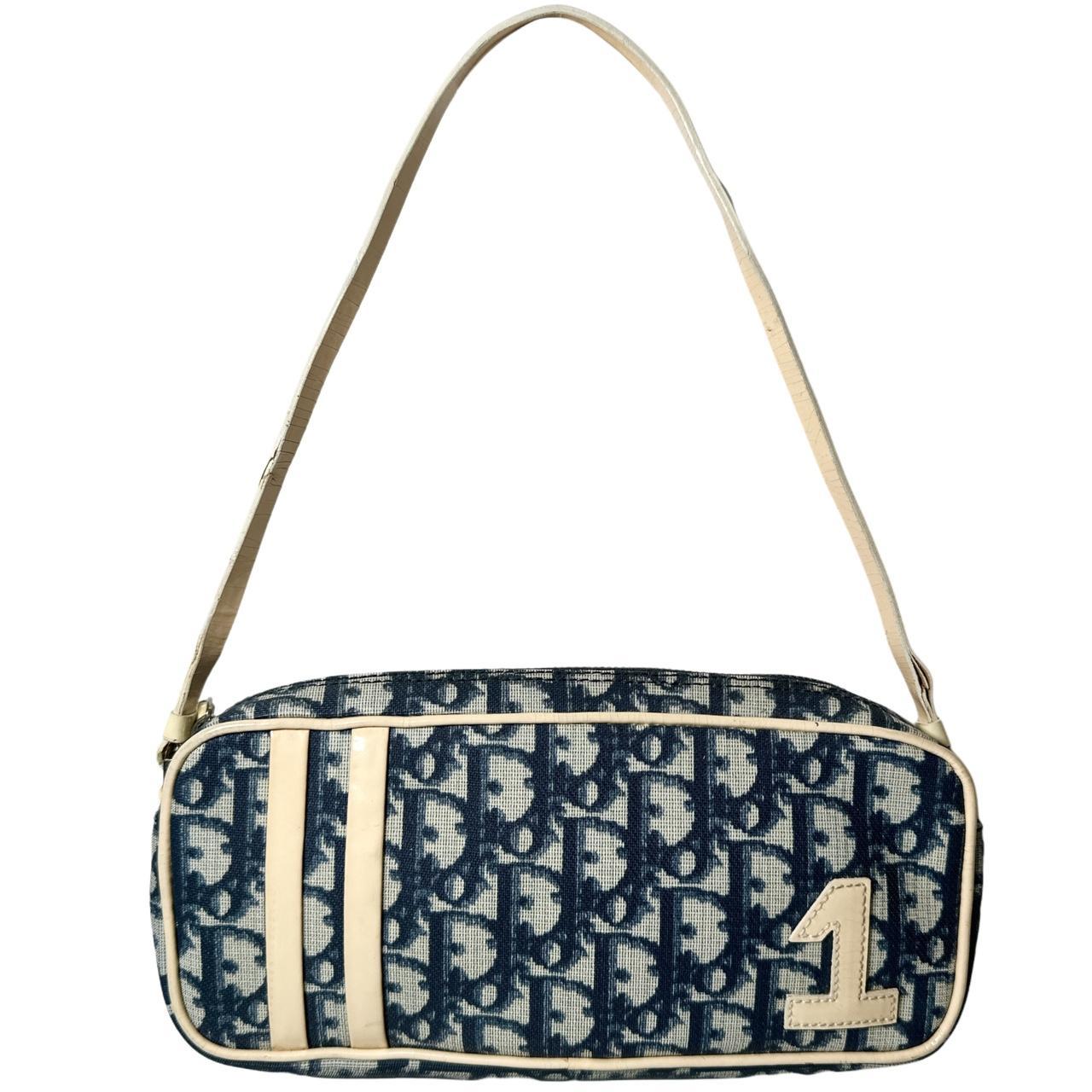 Dior Trotter Blue Monogram Baguette / Handbag