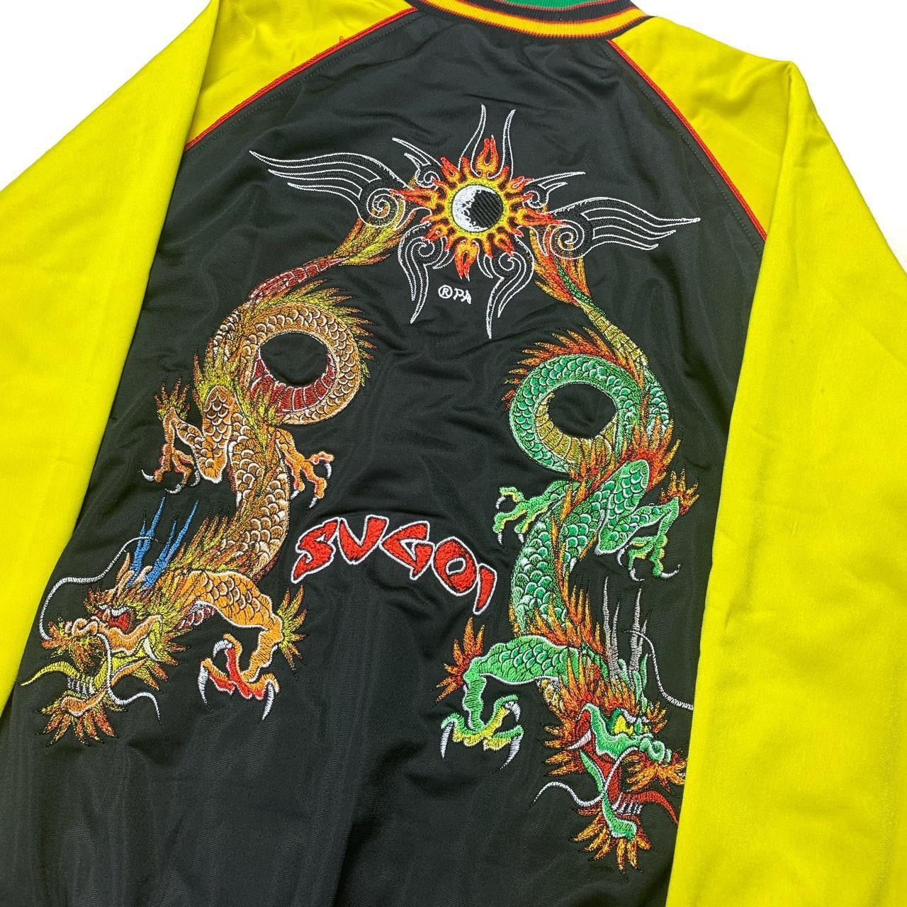 Sugoi Embroidered Dragon Reversible Bomber Jacket