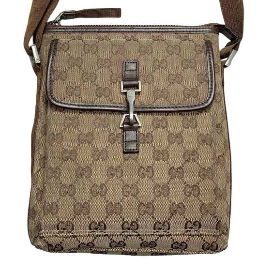 Gucci GG Monogram Buckle Cross Body / Sling Bag