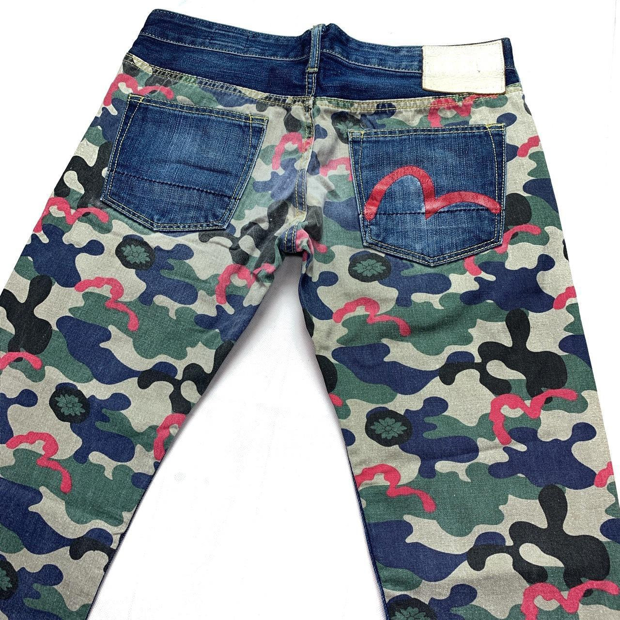 Evisu Camo Denim Jeans