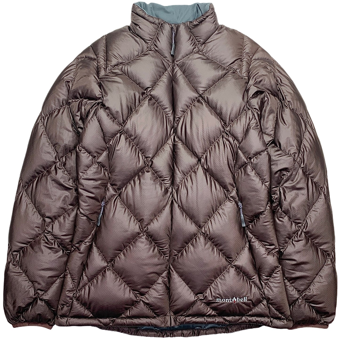 Montbell Diamond Stitch Brown Puffer Jacket