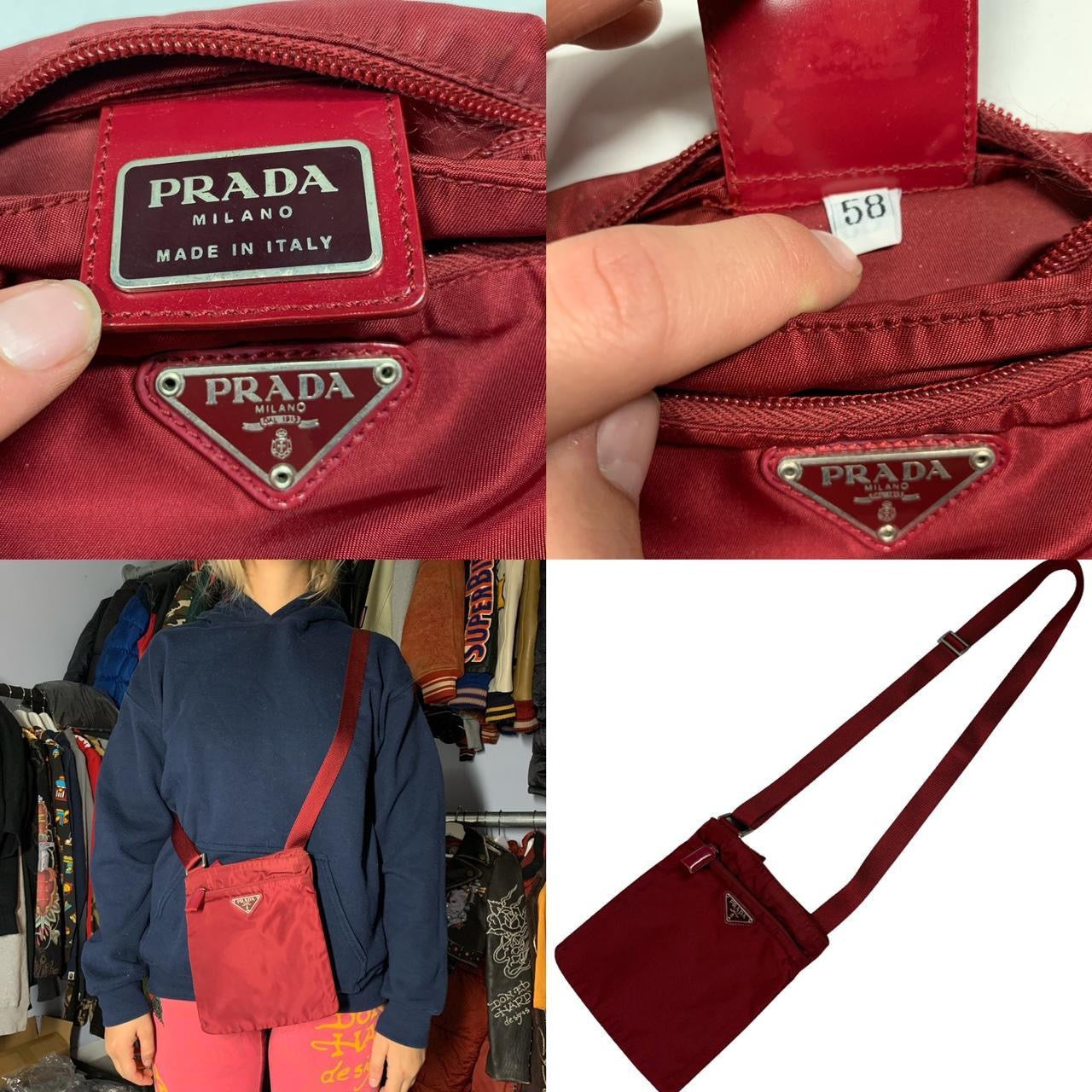 Prada Milano Nylon Vela Sling / Shoulder Bag