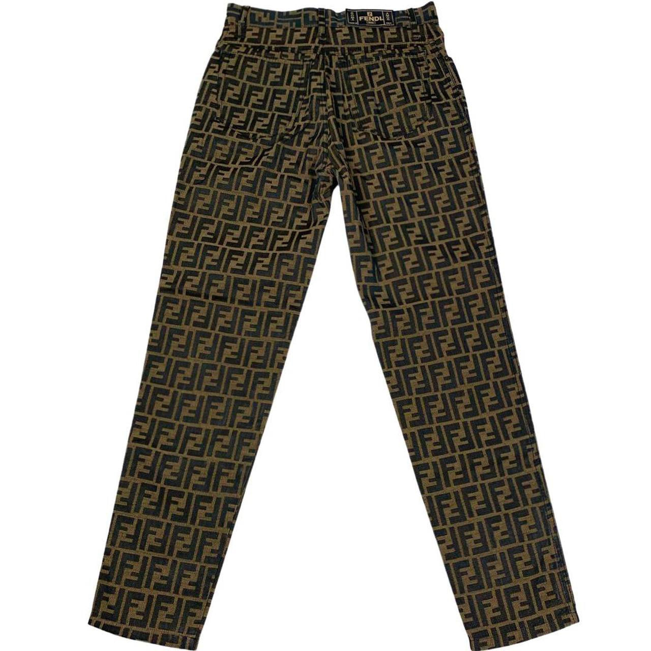 Fendi Zucca Monogram High Waisted Jeans