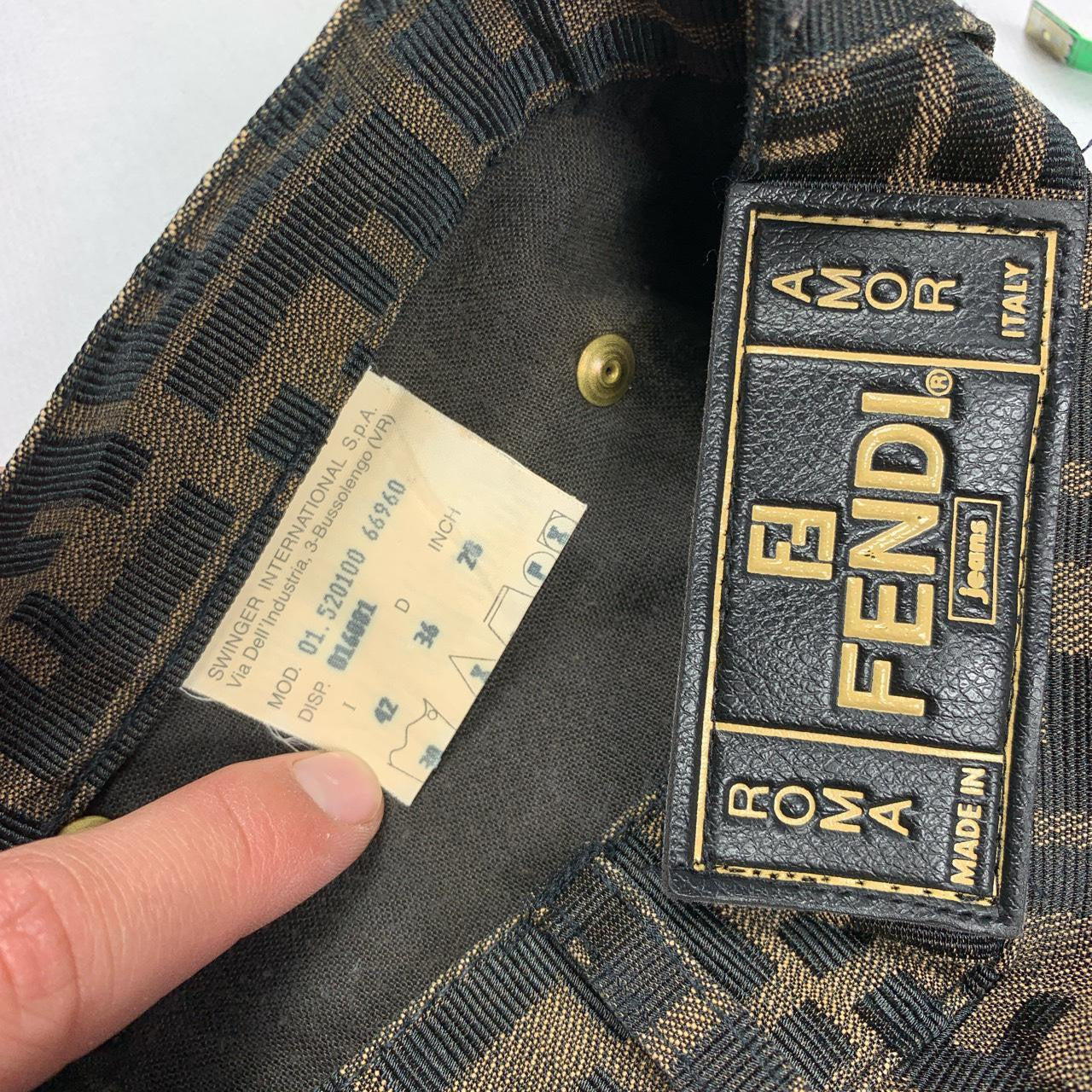 Fendi Zucca Monogram High Waisted Jeans