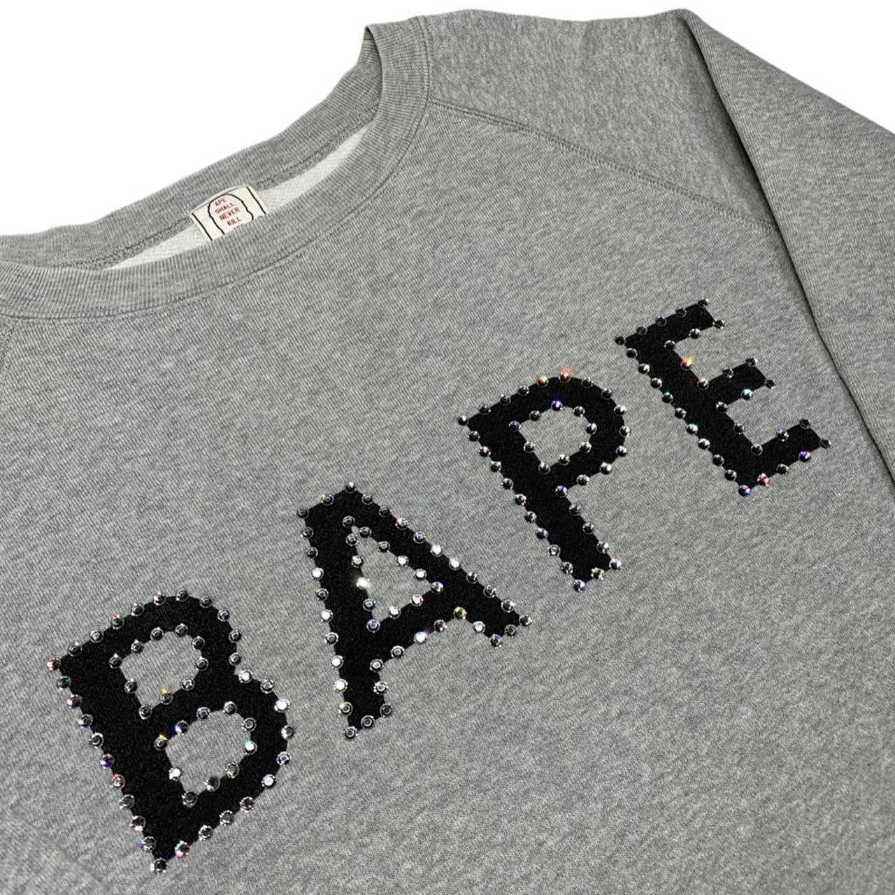 OG Bape x Swarovski Diamanté Spell Out Sweatshirt