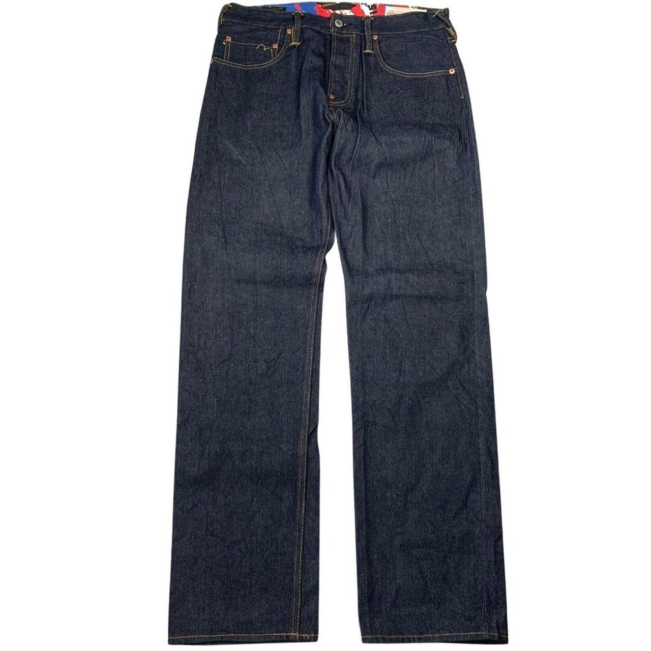 Evisu Paint Splatter Daicock Japanese Selvedge Denim Jeans