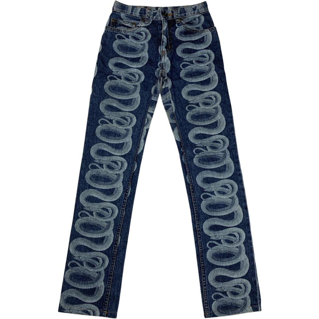 Hysteric Glamour Snake Print Denim Jeans