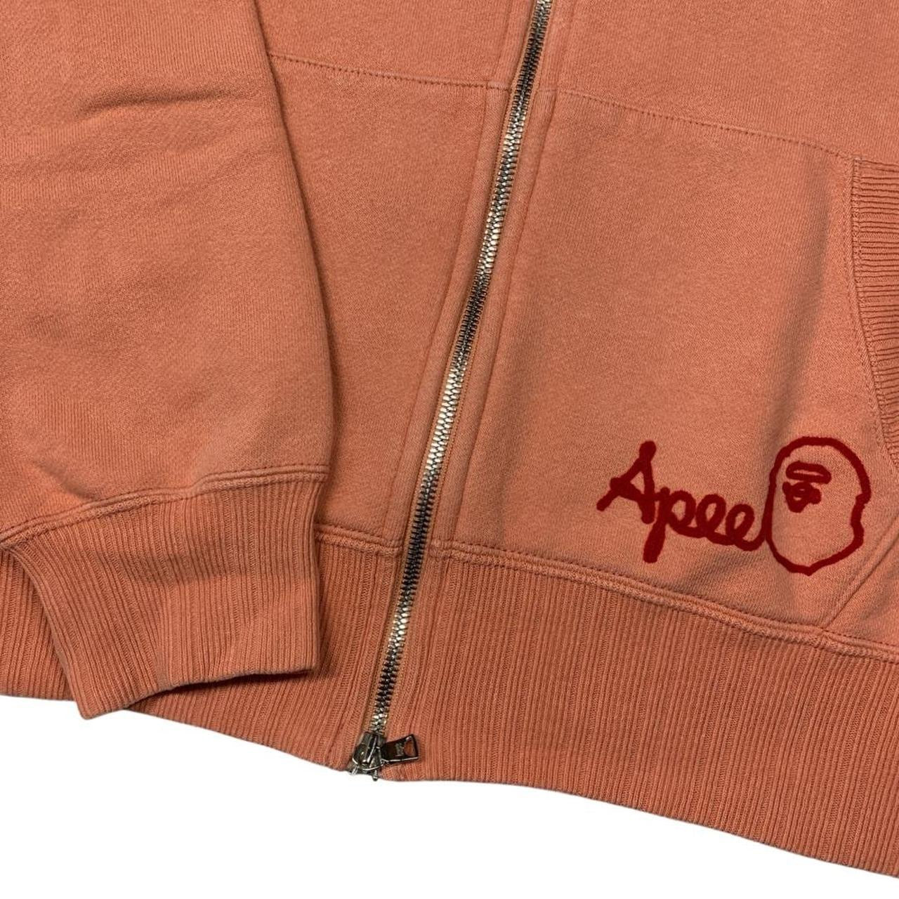 OG Bape Embroidered Script Logo Zip Hoodie