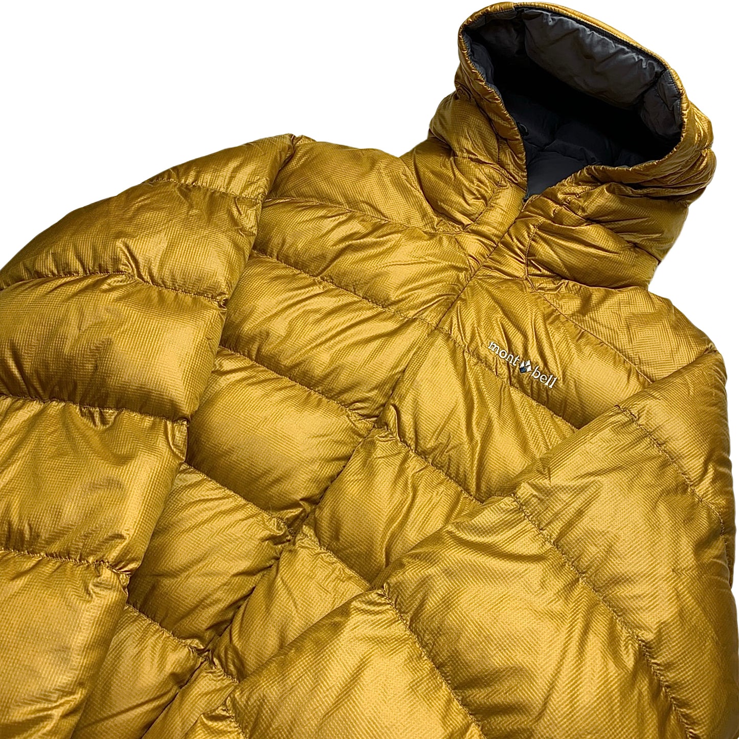 Montbell Hooded Puffer Jacket in Yellow