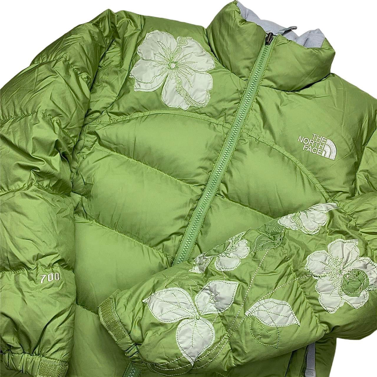 The North Face 700 Embroidered Floral Puffer Jacket