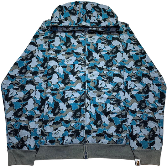 2006 Bape x Kaws Cloud Camo Full Zip Hoodie