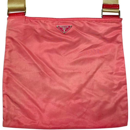 Prada Milano Nylon Vela Crossbody / Sling Bag in Pink