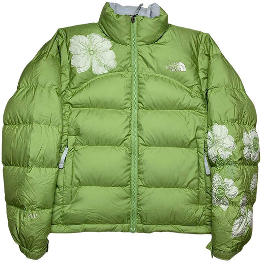 The North Face 700 Embroidered Floral Puffer Jacket