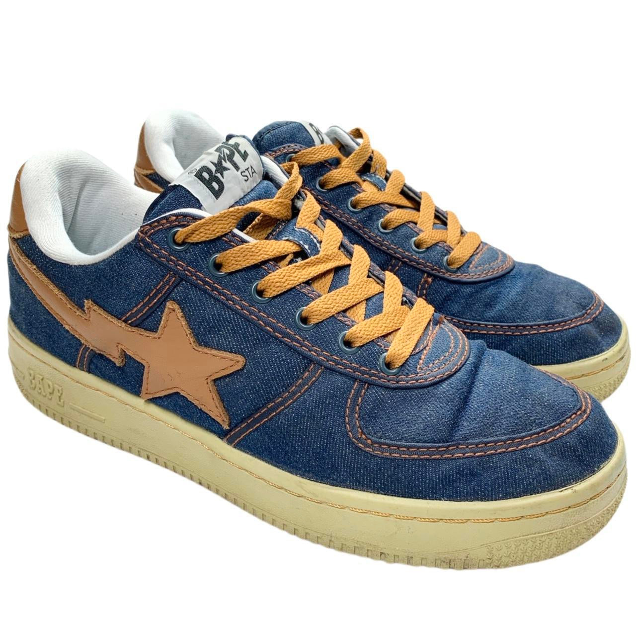 Bape Bapesta Denim Sneakers / Shoes