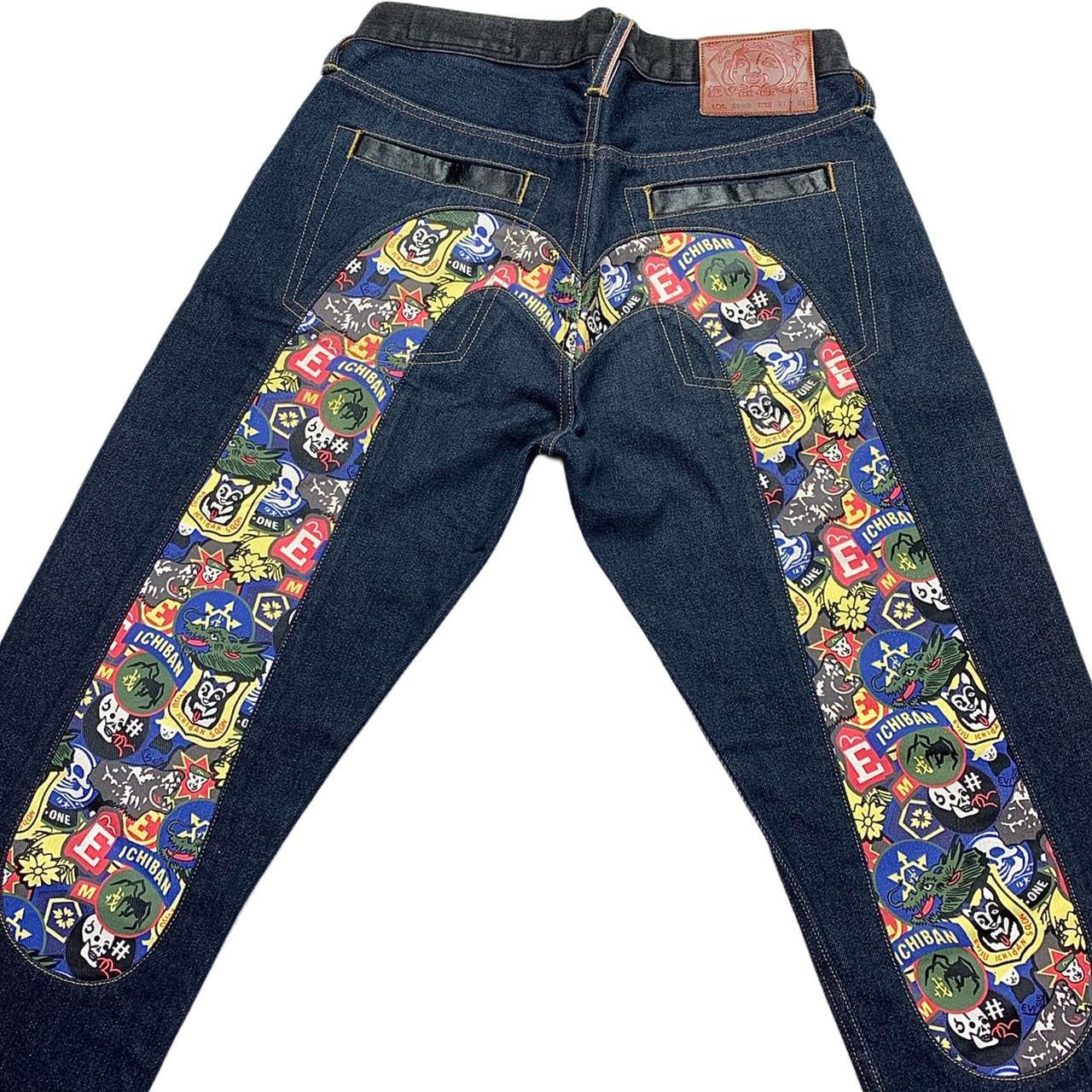 Evisu Cartoon Daicock Japanese Selvedge Denim Jeans