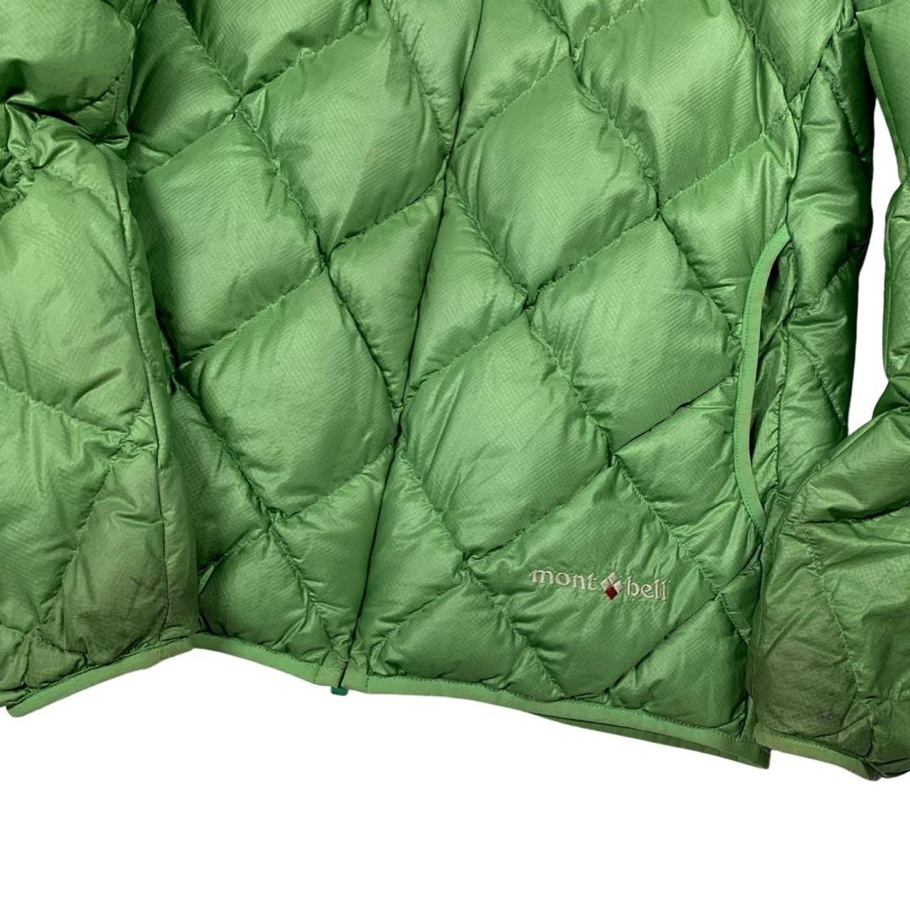 Montbell Diamond Stitch Puffer Down Jacket in Green