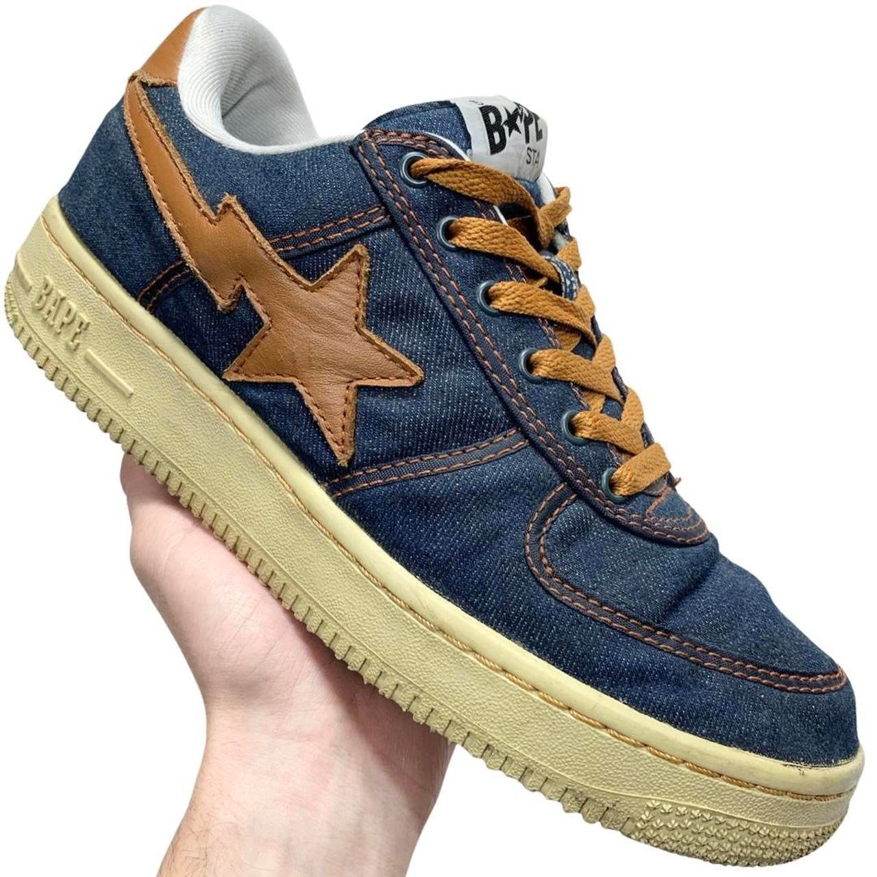 Bape Bapesta Denim Sneakers / Shoes