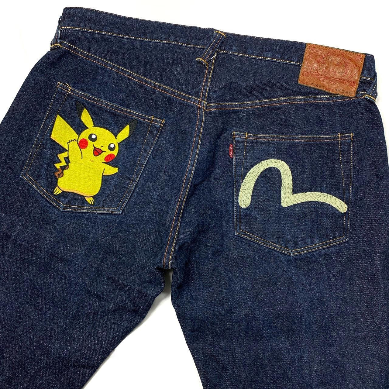 Evisu x Pokemon Japanese Selvedge Denim Jeans