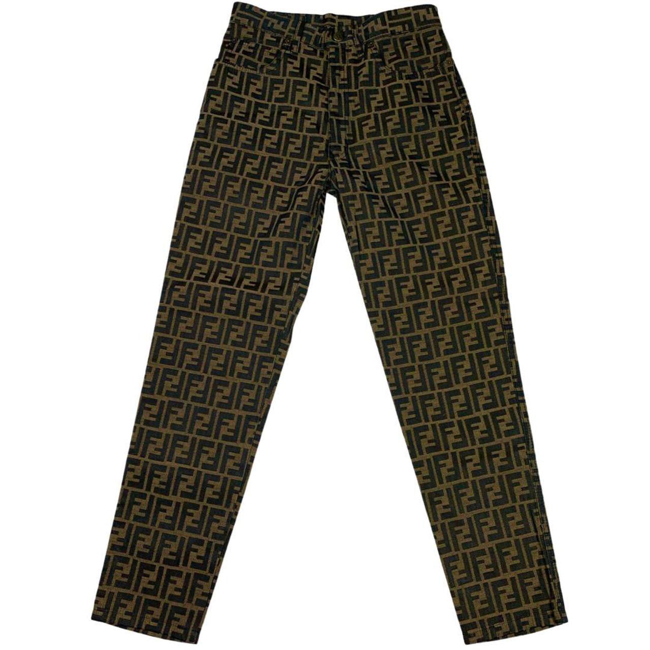 Fendi Zucca Monogram High Waisted Jeans