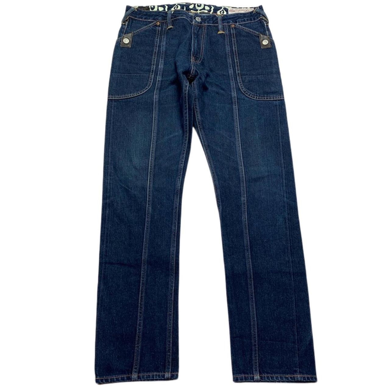 Evisu Red Daicock Japanese Selvedge Denim Jeans