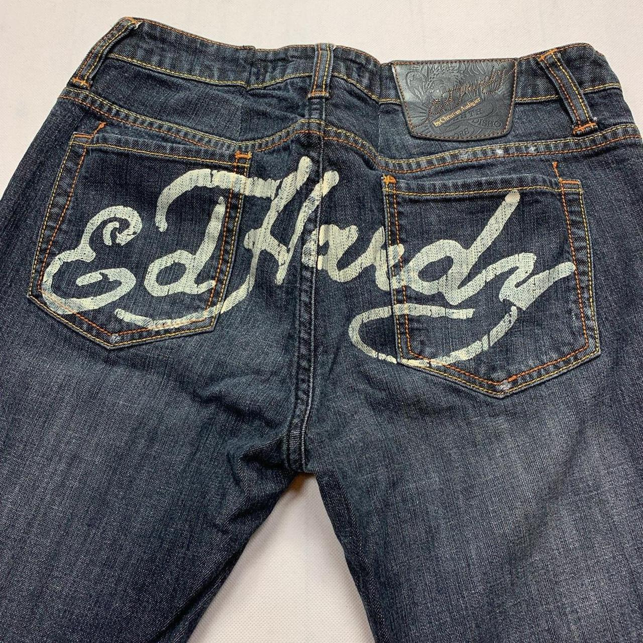 Ed Hardy Spell Out Denim Jeans