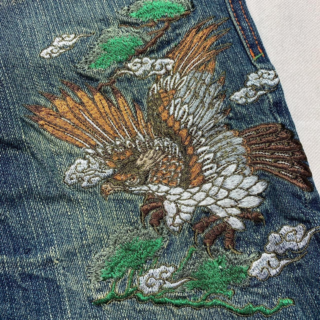 Japanese Embroidered Denim Jeans