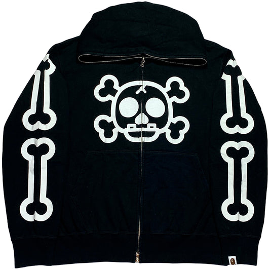 Bape Skull and Bones Skeleton Full Zip Hoodie