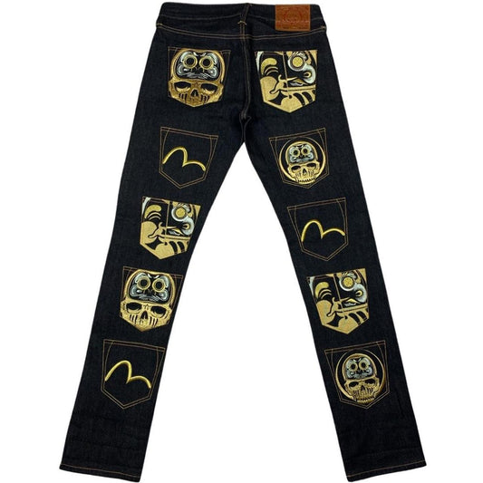 Evisu Golden Multi Pocket Japanese Selvedge Denim Jeans