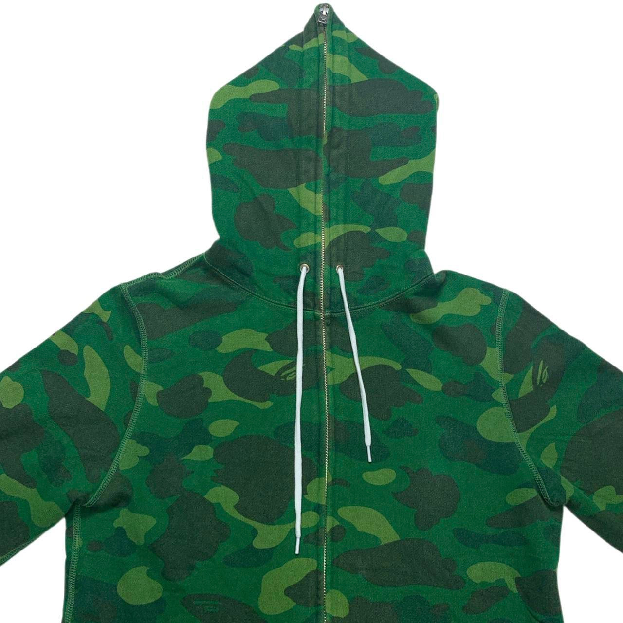 Bape Green Camo Full Zip Hoodie