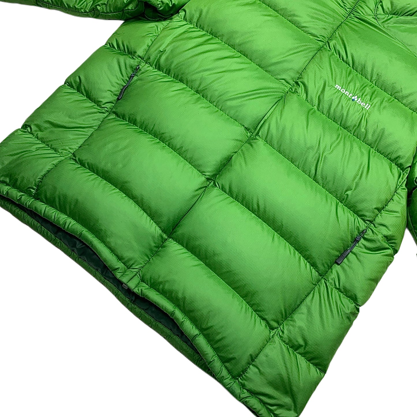 Montbell Hooded Puffer Jacket in Green