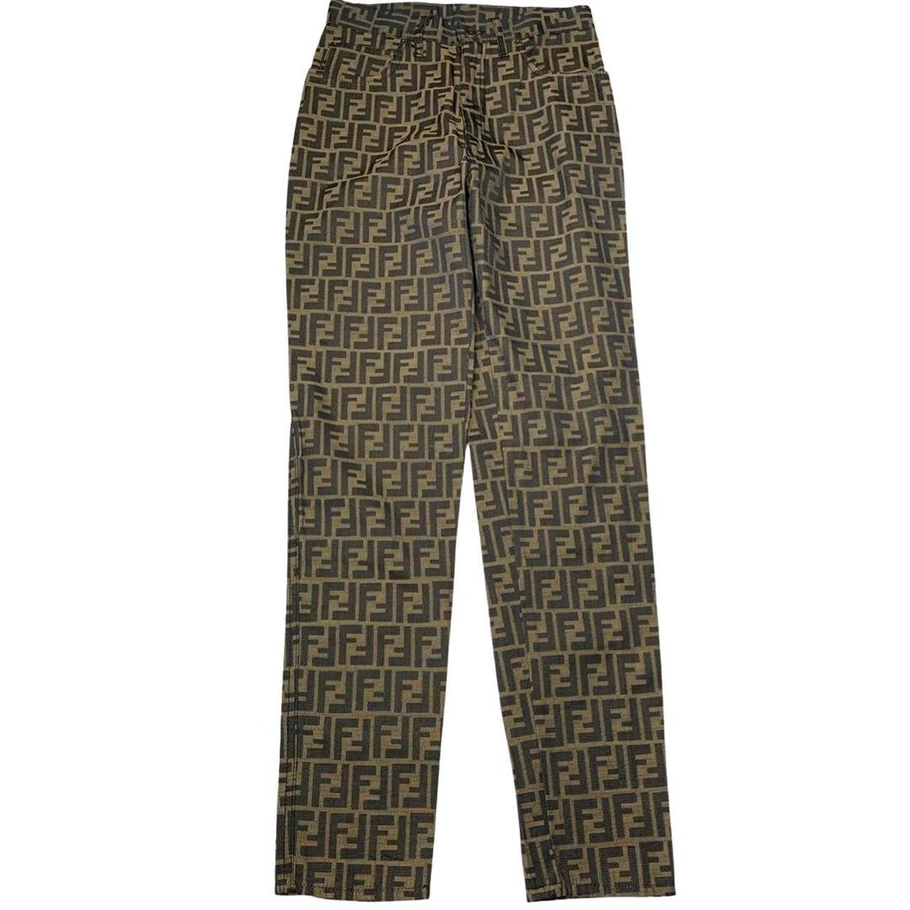 Fendi Zucca Monogram High Waisted Jeans