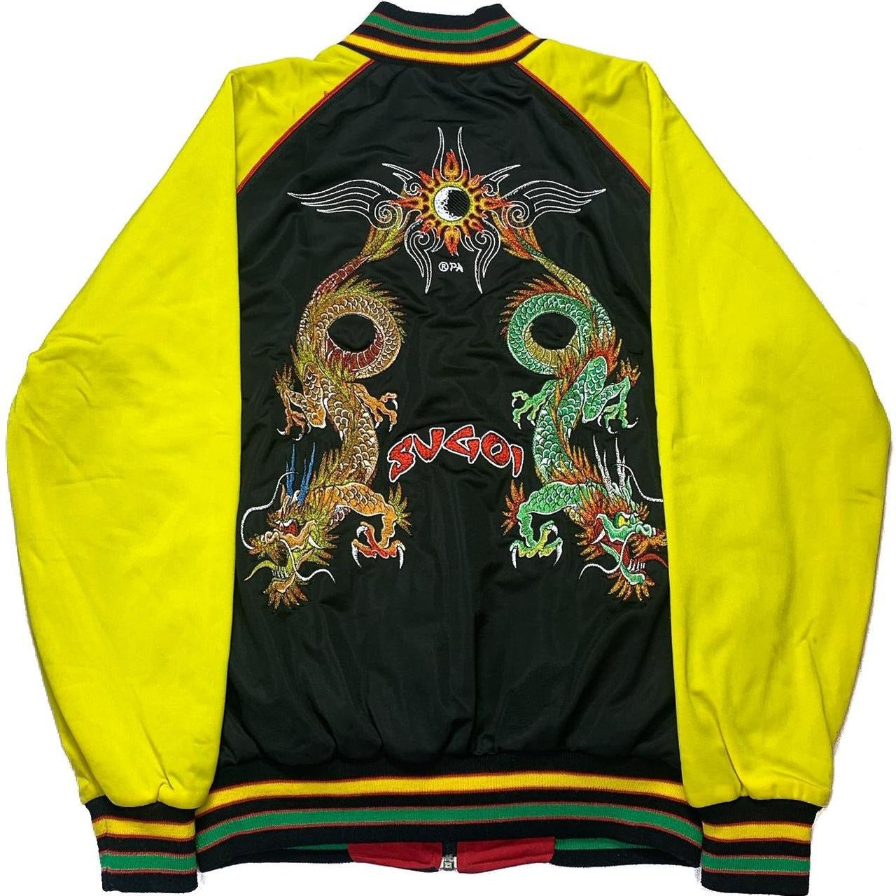 Sugoi Embroidered Dragon Reversible Bomber Jacket