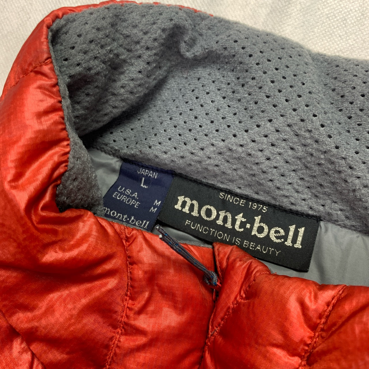 Montbell Puffer Jacket in Red