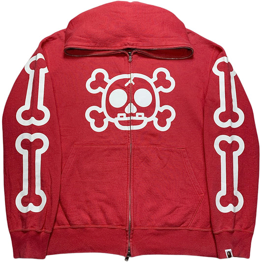 Bape Skull and Bones Full Zip Hoodie 2006