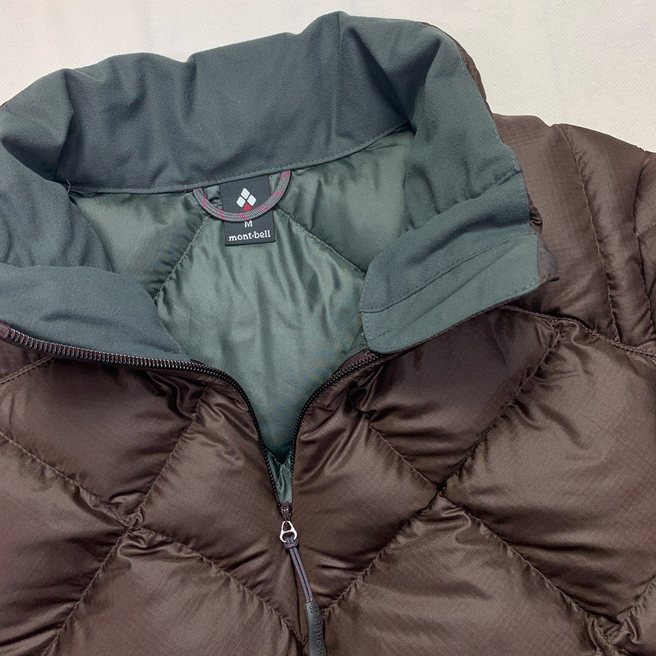 Montbell Diamond Stitch Brown Puffer Jacket