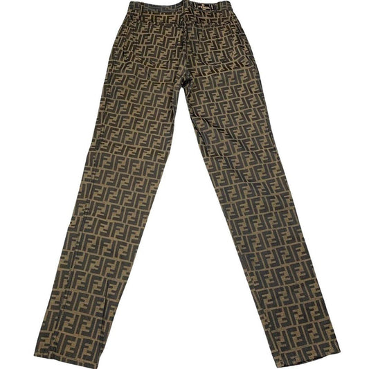 Fendi Zucca Monogram High Waisted Jeans